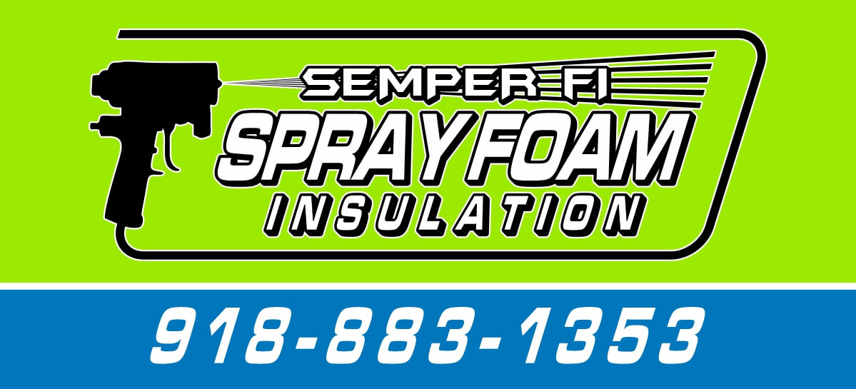 Semper Fi Spray Foam Insulation sign.